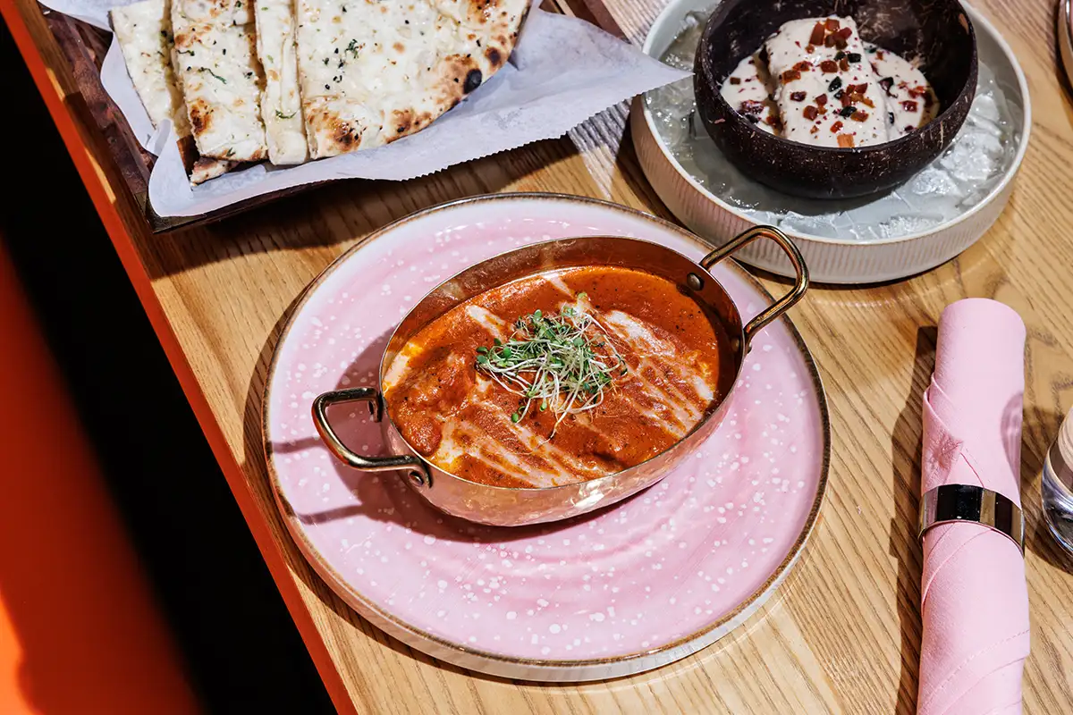 Food at Pink Saffron