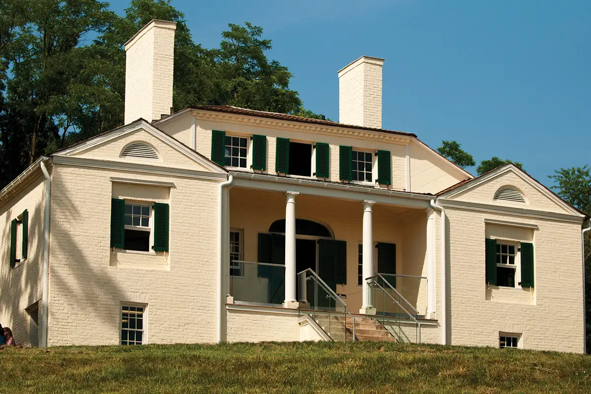 A building in Historic Huntley in Alexandria, which is now part of the Underground Railroad