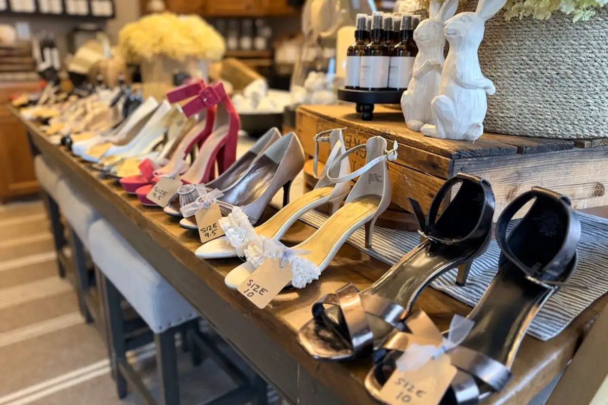 donated shoes for the Prom Project