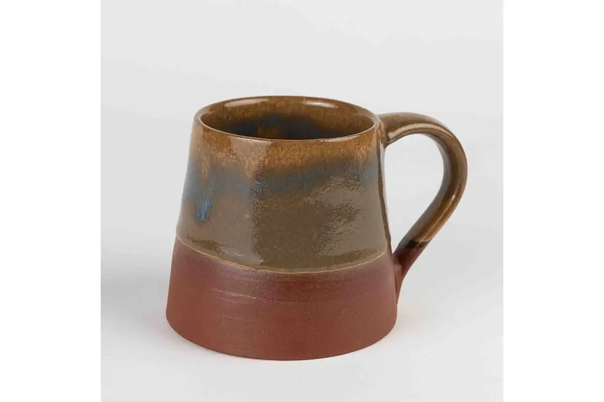 Hand-thrown ceramic mug