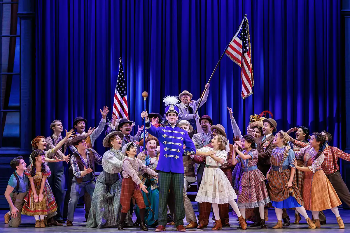 Performers of The Music Man posing