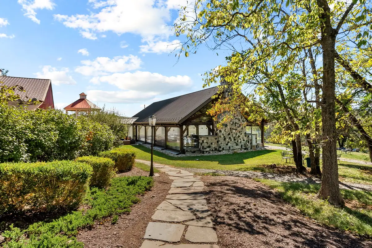 Exterior property view of Cana Vineyards and Winery in Middleburg