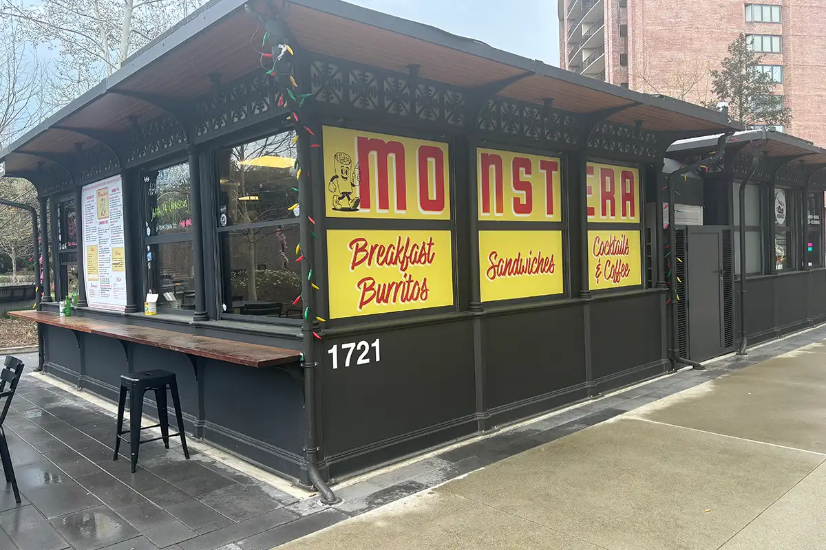 Monstera storefront at National Landing