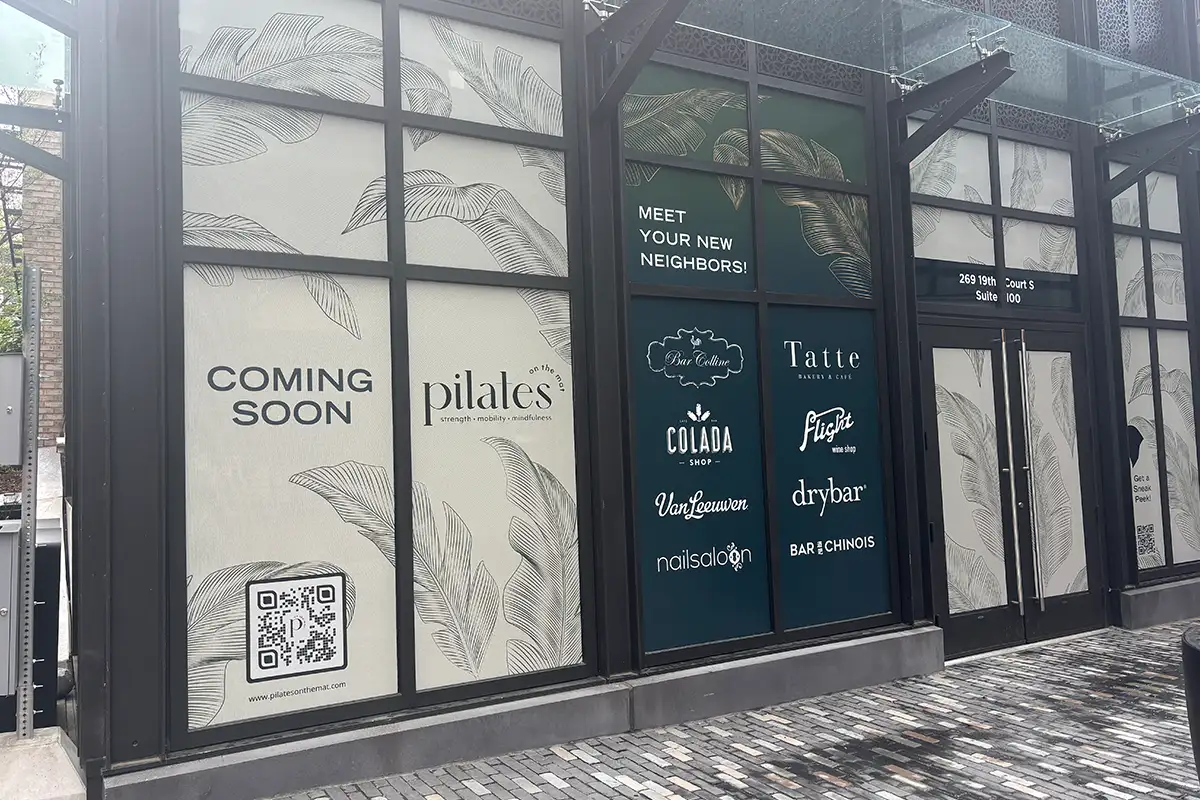 Pilates on the Mat storefront at National Landing