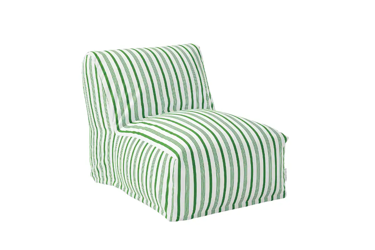 Green striped chair