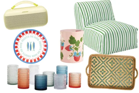 Poolside decor items