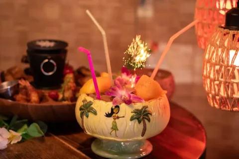 Cocktail at Tiki Bar