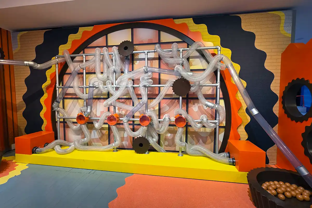 rube goldberg machine at hershey pop-up