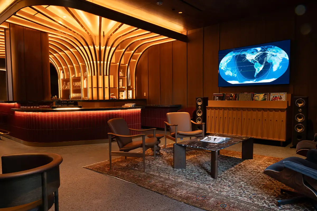 Interior of Altitude Italian restaurant