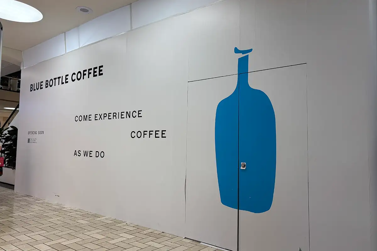 Blue Bottle Coffee storefront at Tysons Corner Center