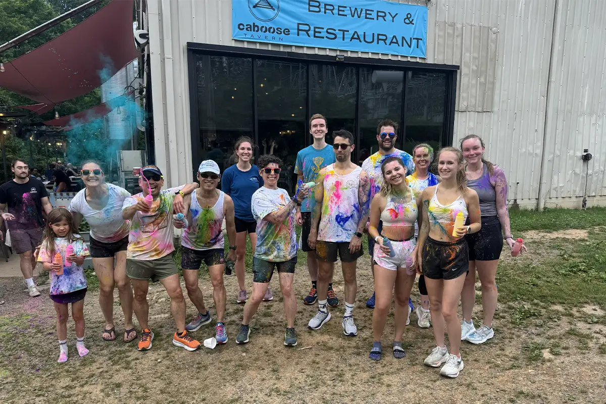 PRide color run at Caboose Tavern