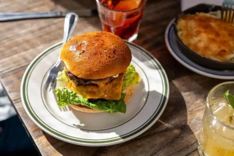 Proper Burger at Duke's Grocery