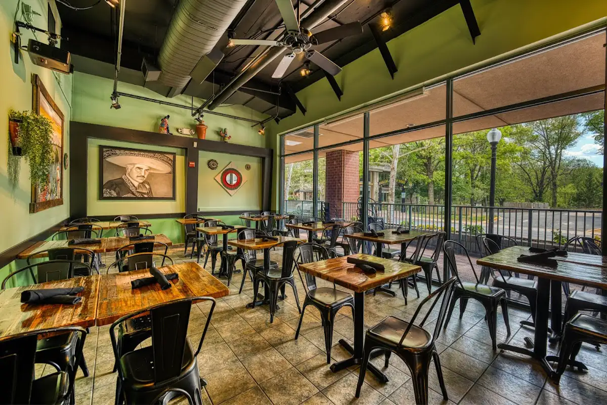 the interior of Helena's Mexican Restaurant in Falls Church