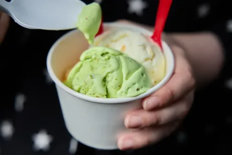 a cup of ice cream at Pasha Castle