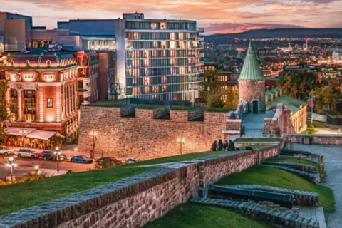 Quebec City at night
