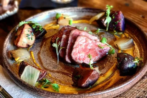 Food at Restaurant Foraged at Patowmack Farm