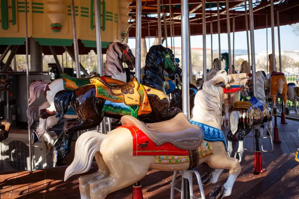 The restored Smithsonian Carousel in DC