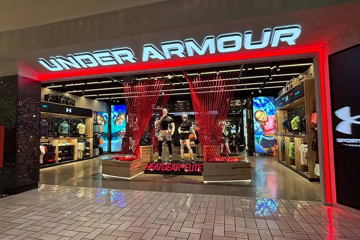 Under Armour storefront at Tysons Corner Center