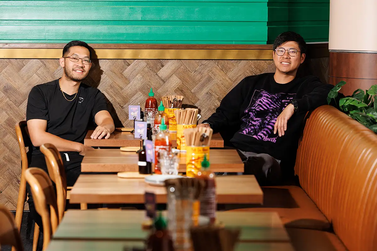 Owners of Chao Ban, Alan Vo and Kevin Tien