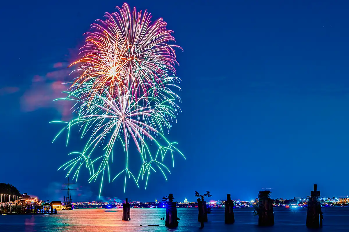 Fireworks over Oronoco Bay, Alexandria