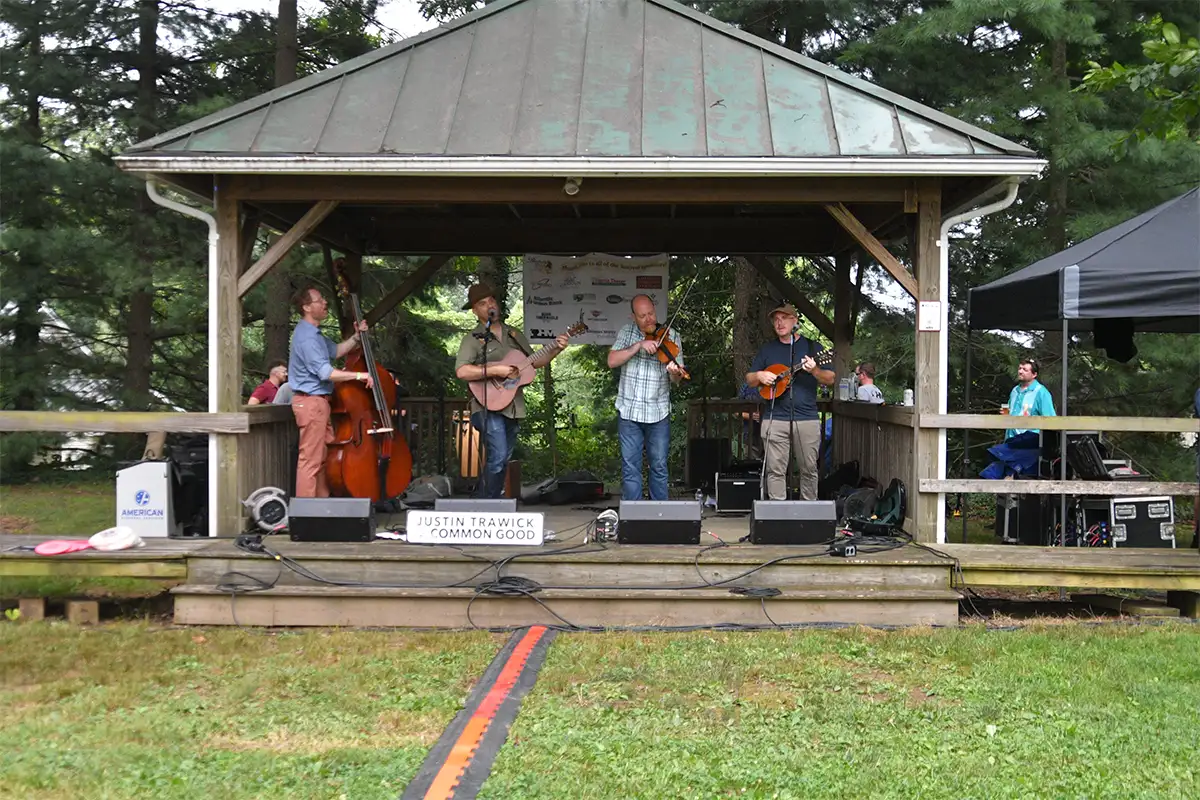 Justin Trawick and Common Good playing at the Purcellville Food and Wine Festival