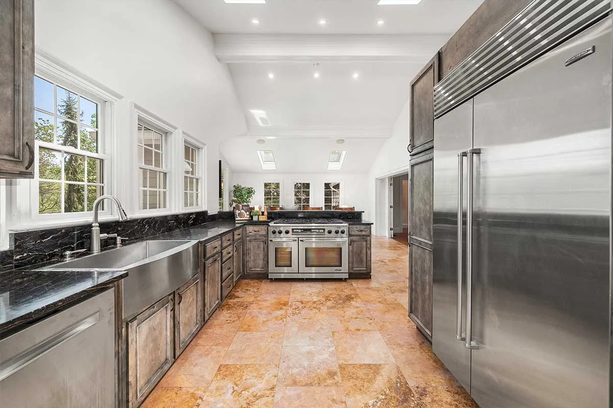 kitchen with stainless steel appliances