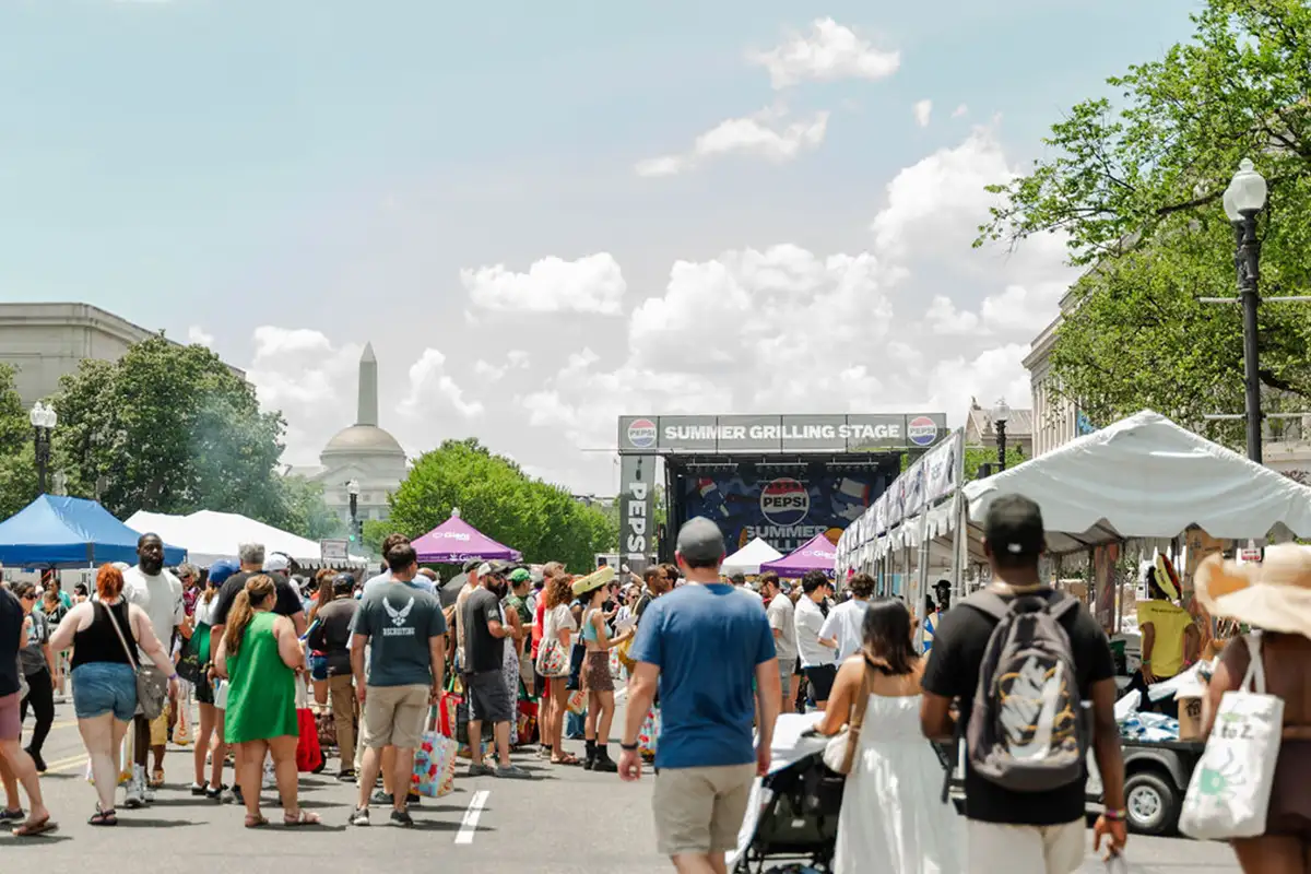 Crowds at Annual BBQ Battle DC