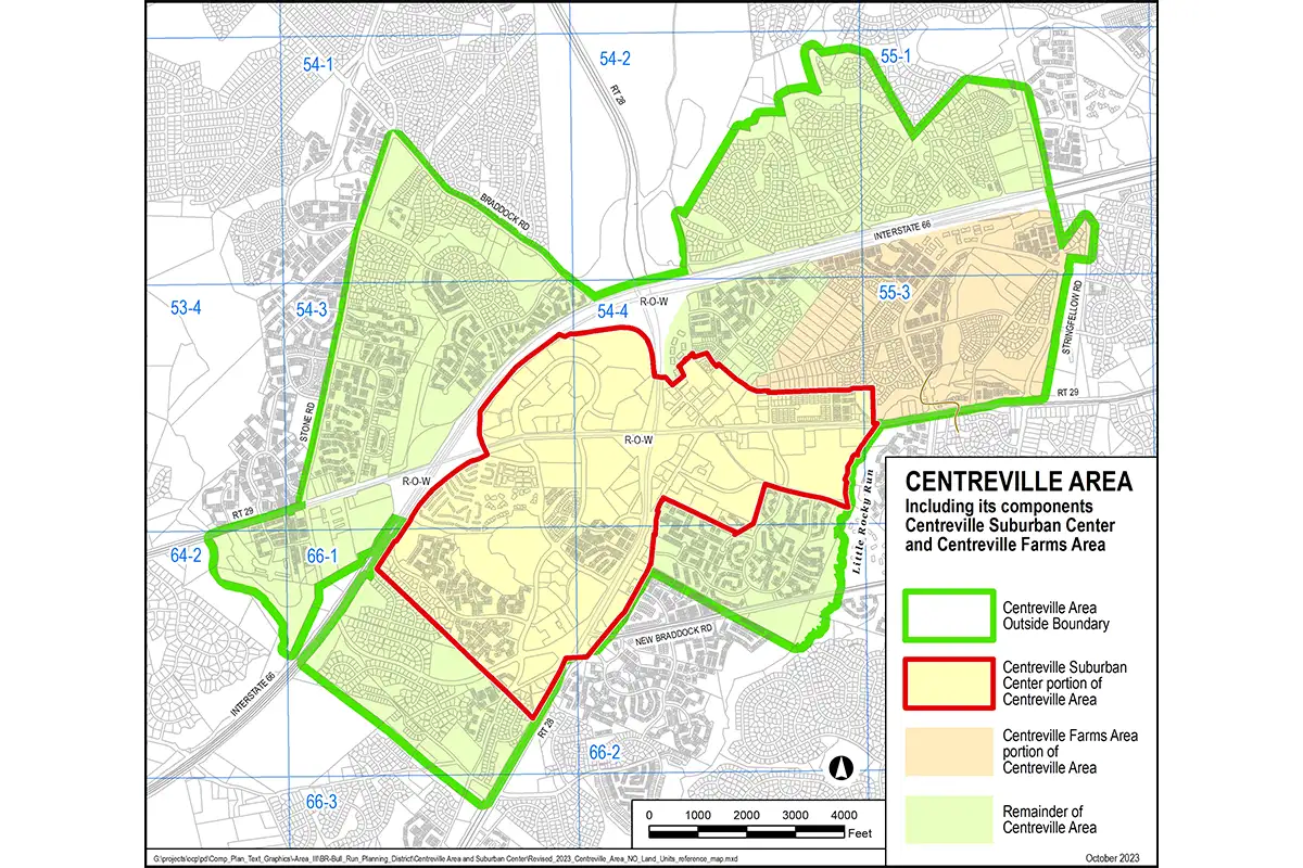 Centreville study map area