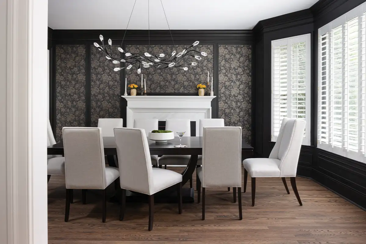 Dining room of Vienna home makeover