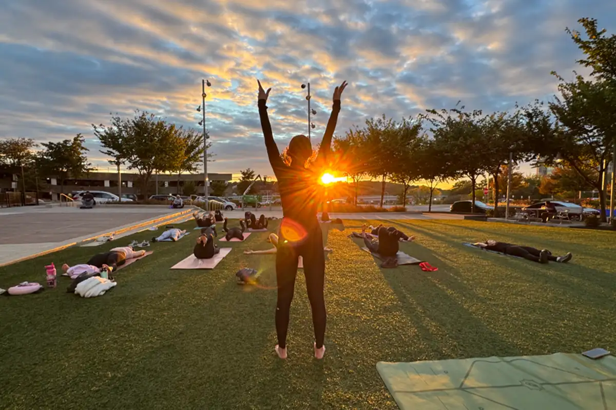 agla Giray of Su + Soul Pop-Up Pilates Class courtesy The Boro Tyson