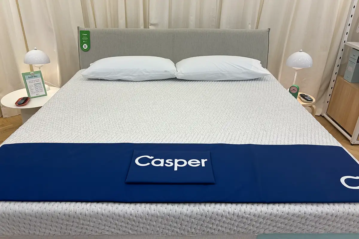 a mattress for sale at the Casper store in Tysons