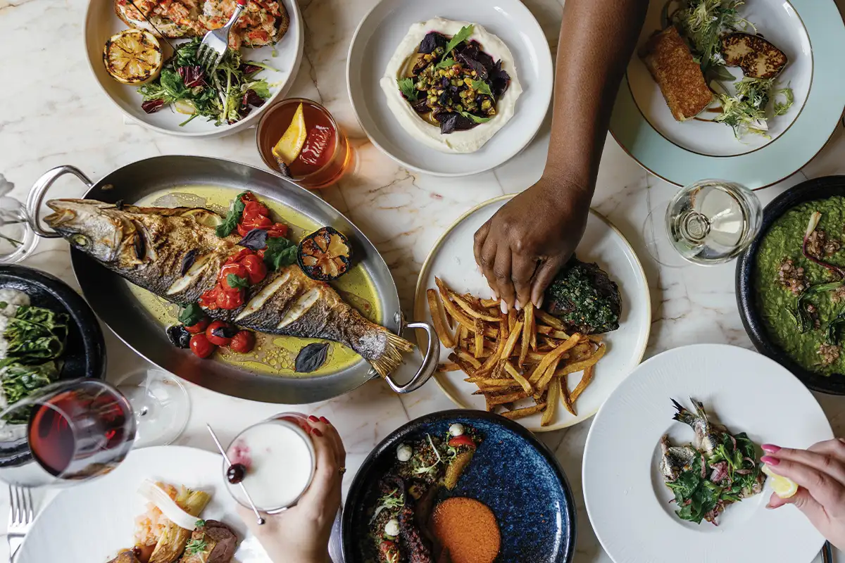 Food at The Ivy Hotel