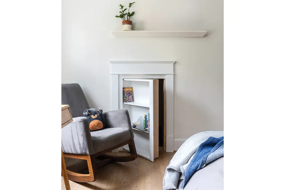 Hidden door in wall