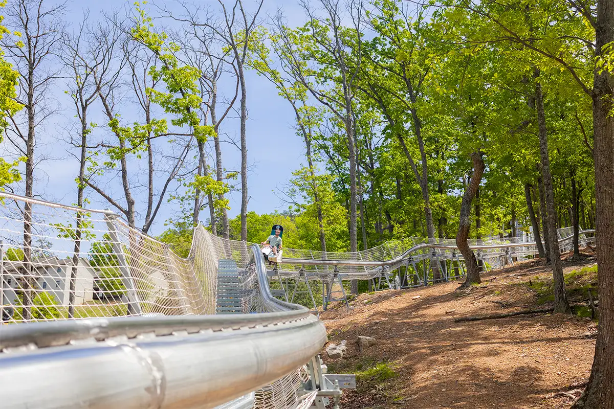a view of the track of Massanutten's Mountain Mayhem 