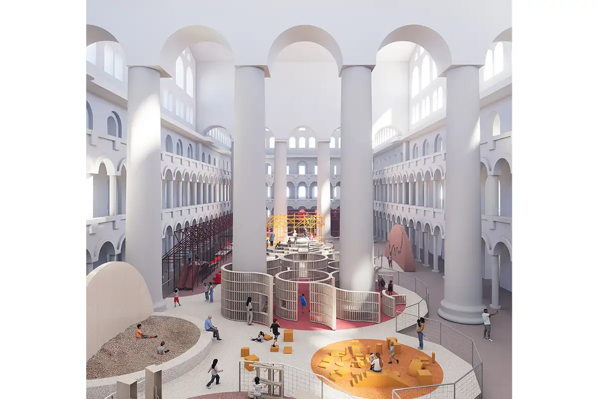 The PLayground installation at National Building Museum
