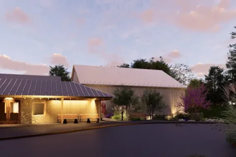 Rendering of new Virginian Barn at Wolf Trap