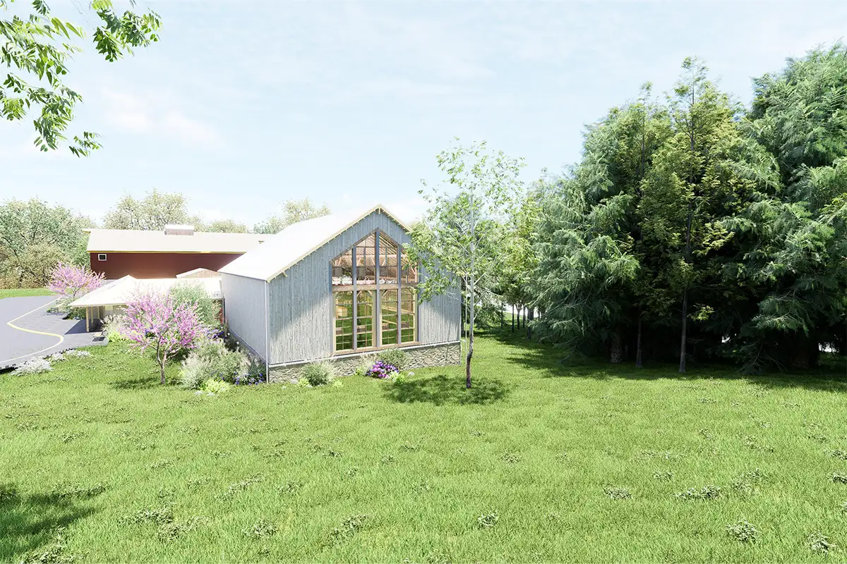 rendering of the new Virginia Barn at Wolf Trap