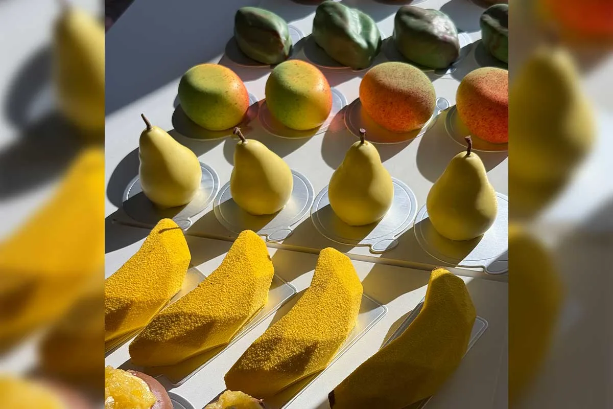 fruit-shaped mousse cakes from ArTeA