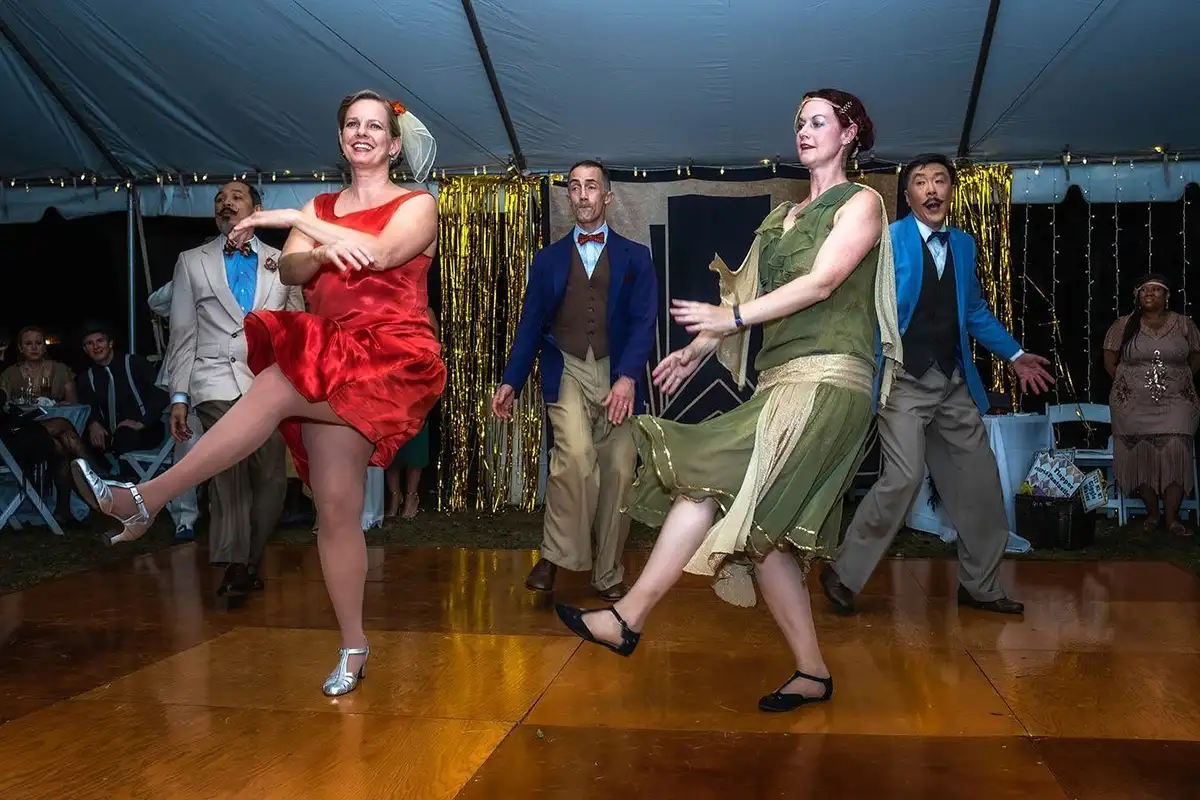 People in 1920s attire dancing