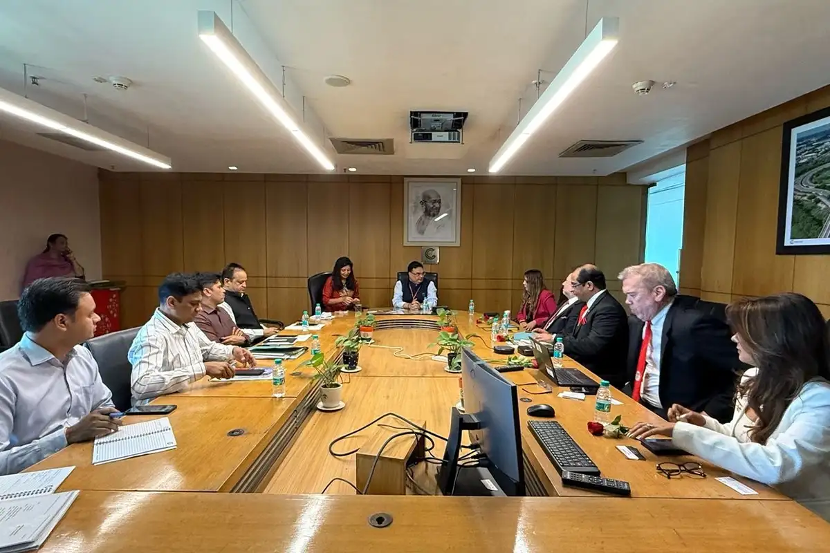 Members of Loudoun County Economic Development team meet with the team from Greater Noida, India