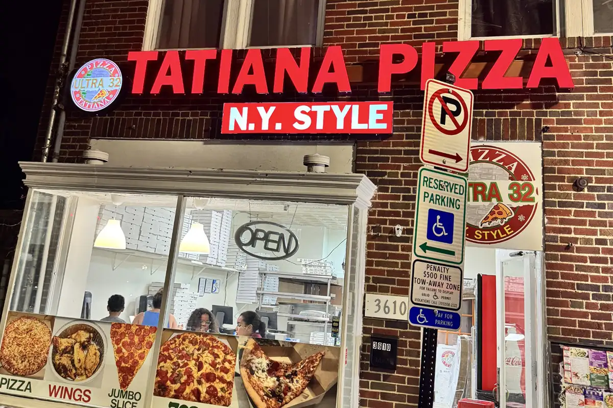 Exterior of Tatiana Pizza