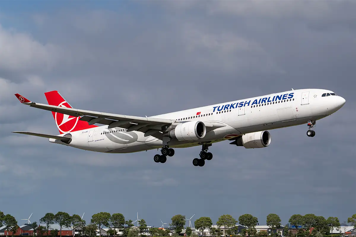 A Turkish Airlines plane