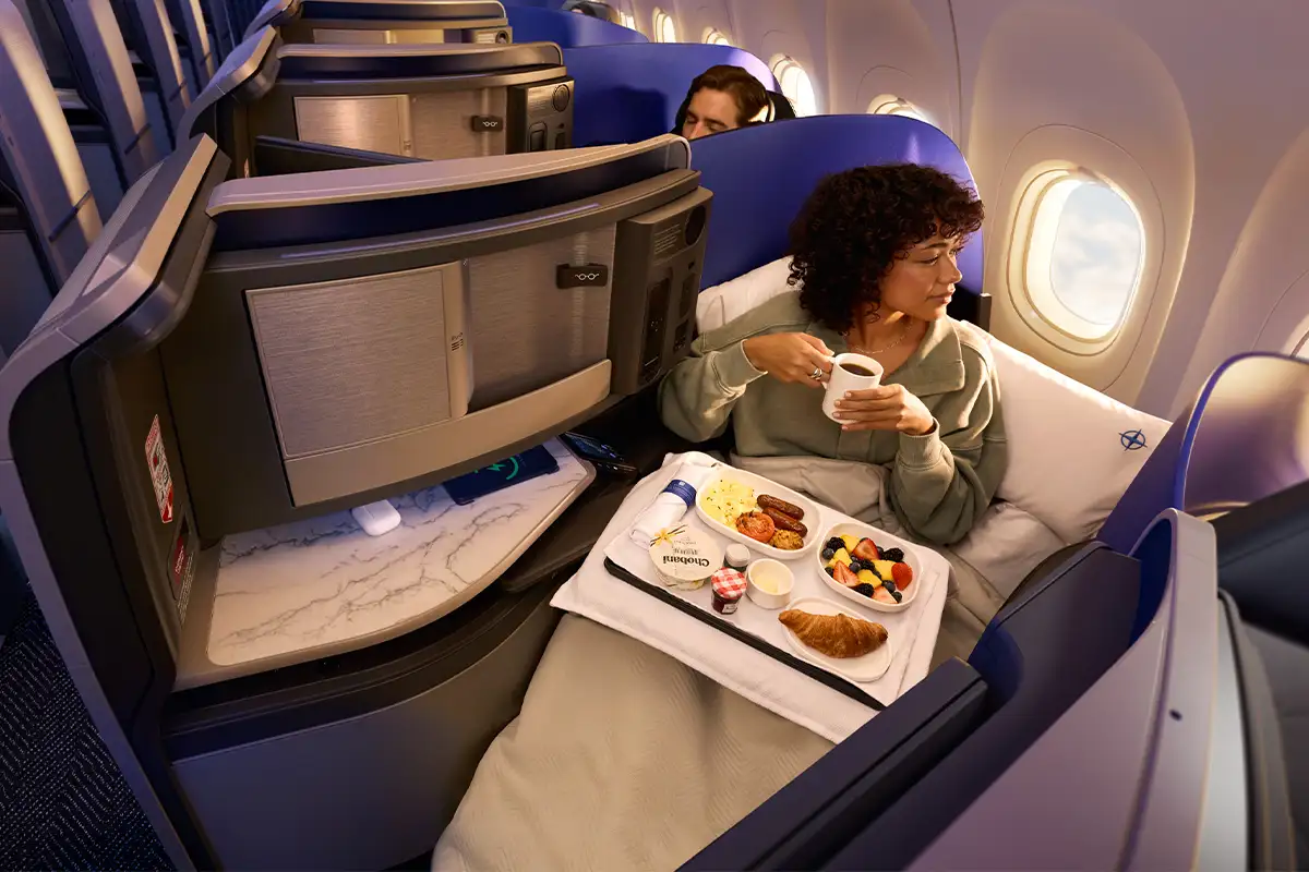 interior of United Airlines A321XLR