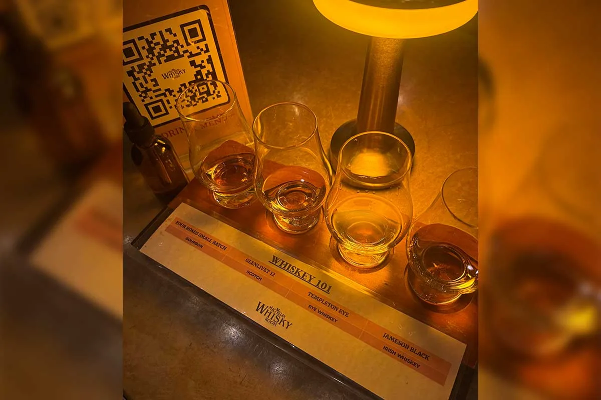 whisk(e)y flight at MacMillan