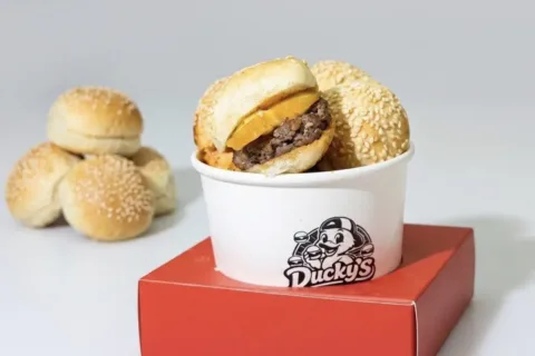Mini burgers from Ducky's food truck in Falls Church