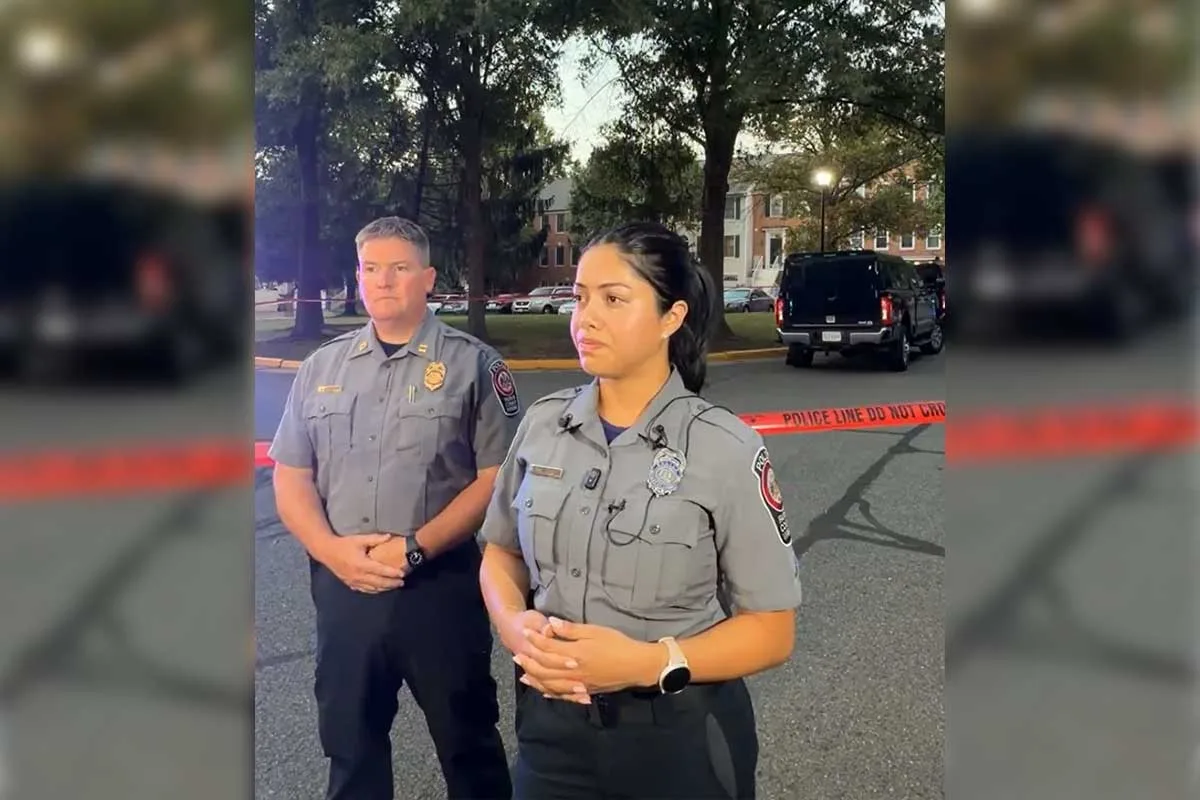 Ingrid Palencia with the FCPD’s public affairs office said during a press conference about the Centreville deaths of a husband and wife
