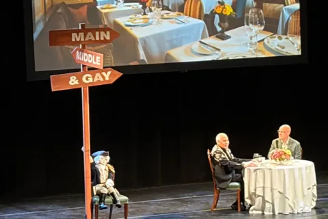 Image of chef Patrick O'Connell, left. and food critic Tom Sietsema, courtesy Dawn Klavon
