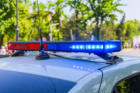 the top of a police car