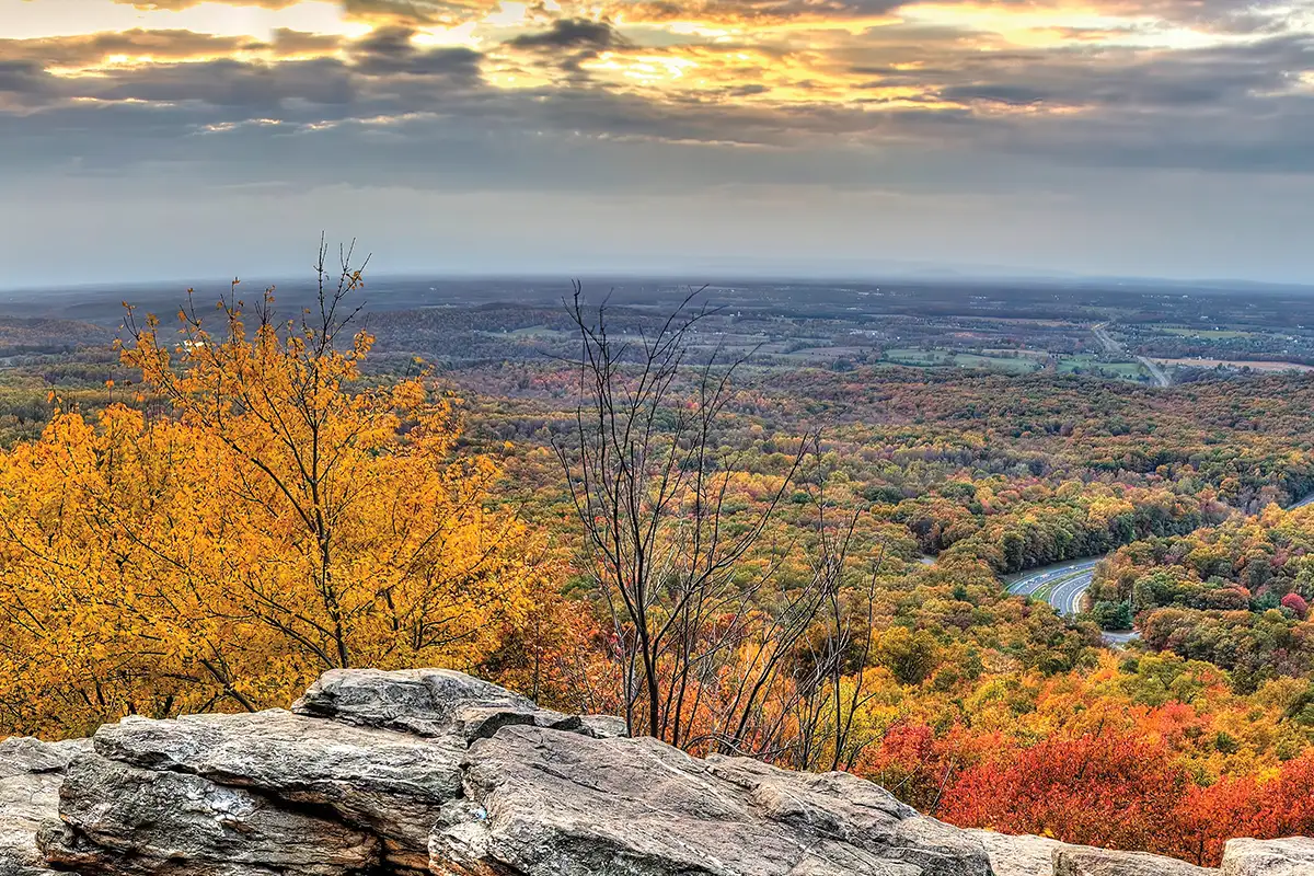 Bears Den Overlook in fall
