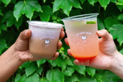 Drinks from Whisked Away Cafe